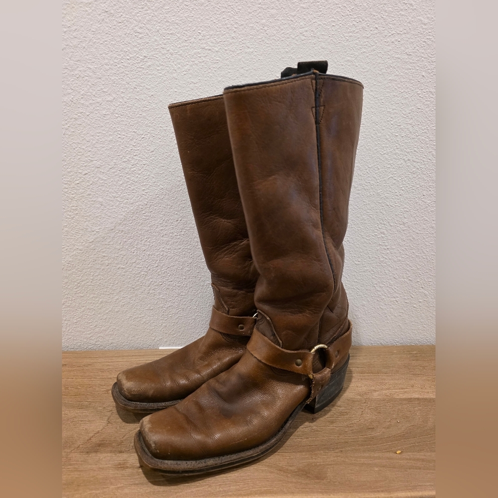 Brown Leather Riding Boots